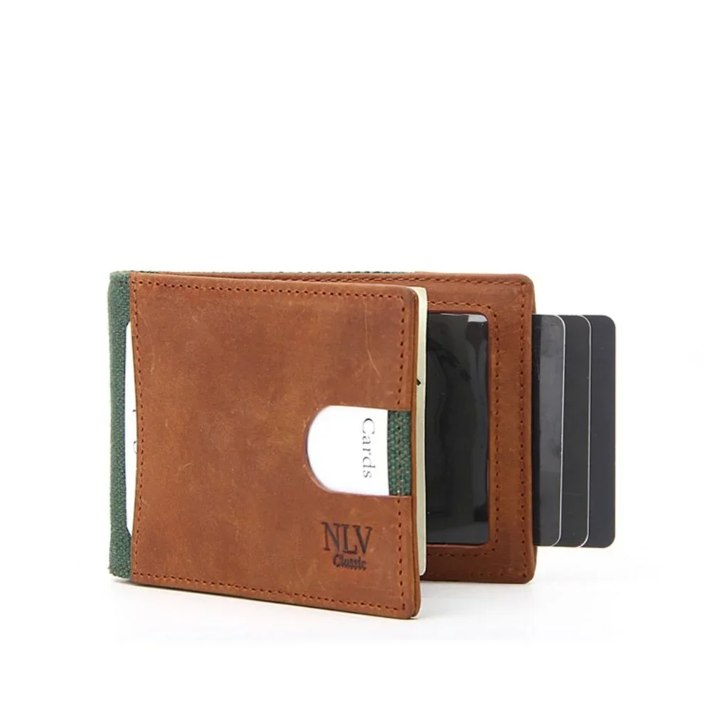 COPY - COPY - NLV Classic Men's Leather Wallet Billfold RFID